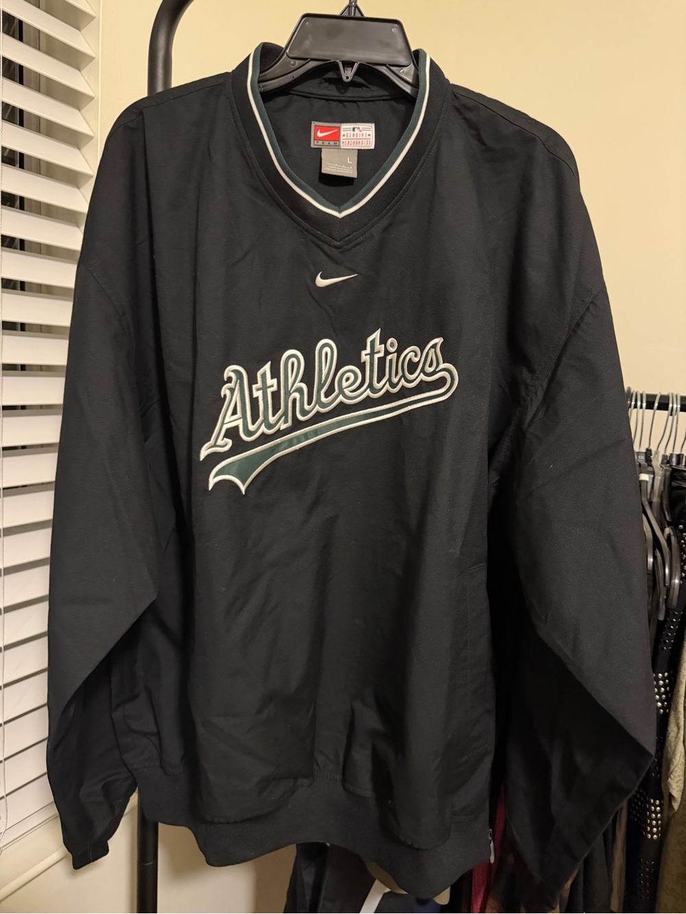 Nike Black Jacket with Red Nike Team Patch